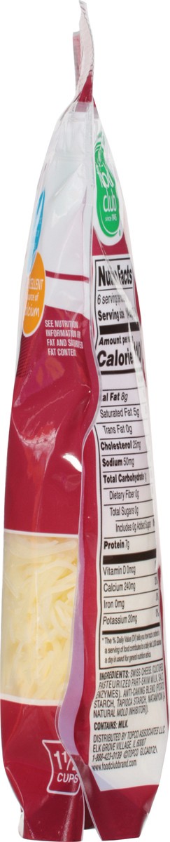 slide 11 of 13, Food Club Fine Shred Swiss Chse, 6 oz