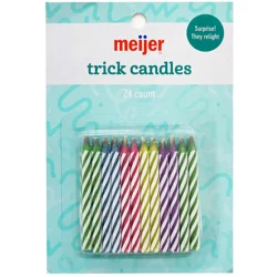 Meijer Trick Candles, Assorted Colors