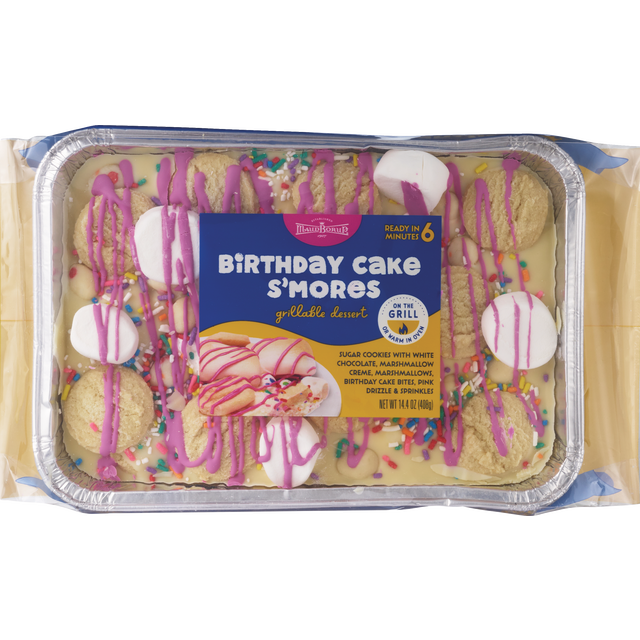 slide 1 of 1, MAUD BORUP Birthday Cake Sugar Cookie Grillable Dessert, 1 Ct, 12 Oz, 14.1 oz