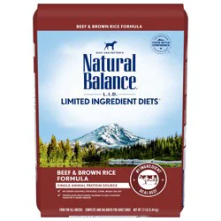 Natural Balance Limited Ingredient Diet Adult Dry Dog Food - Beef & Brown Rice