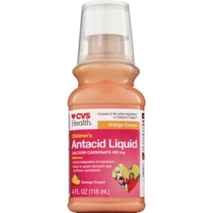 slide 1 of 1, CVS Health Children's Antacid Liquid Orange Cream Flavor, 4 oz