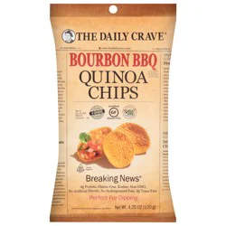 The Daily Crave Quinoa Chips, Bourbon BBQ Flavored