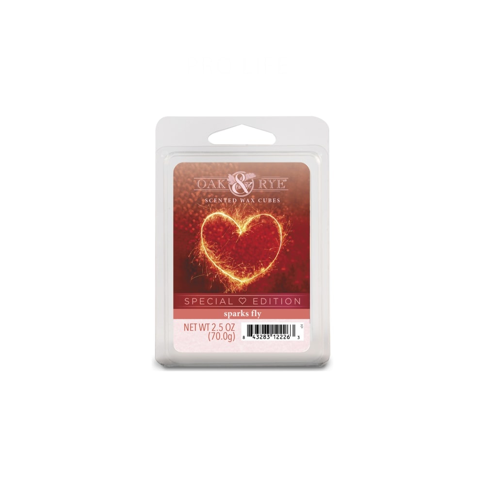 slide 1 of 1, Oak & Rye Sparks Fly Scented Wax Cubes, 6 ct; 0.41 oz