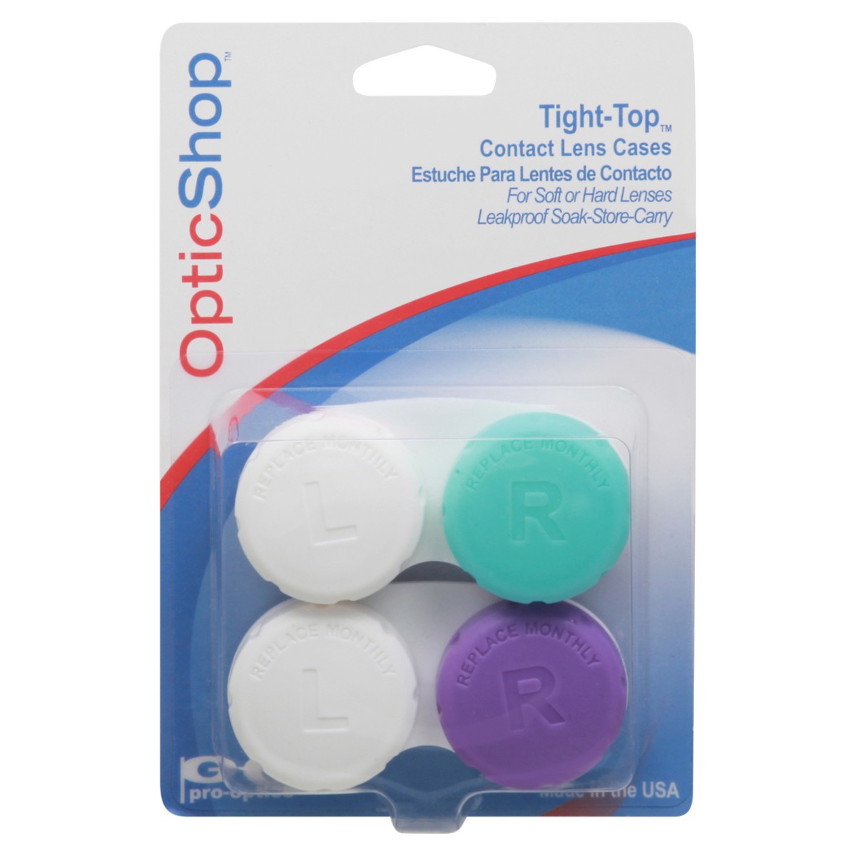 slide 8 of 12, Optic Shop Tight-Top Contact Lens Cases, 1 ct