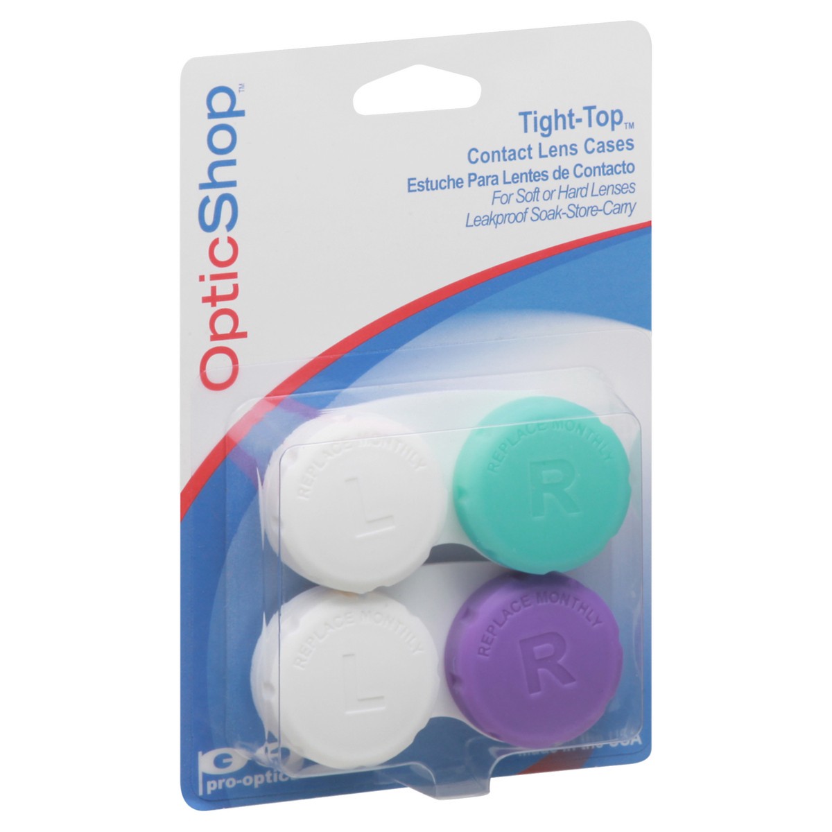 slide 6 of 12, Optic Shop Tight-Top Contact Lens Cases, 1 ct