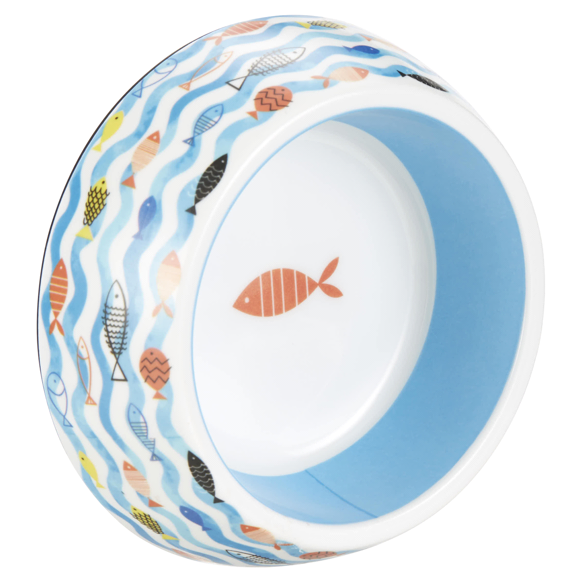 slide 5 of 29, Meijer Fish Print Cat Bowl, 7.6 oz