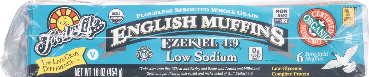 slide 7 of 9, Ezekiel 4:9 Low Sodium English Muffins 6 ea, 6 ct