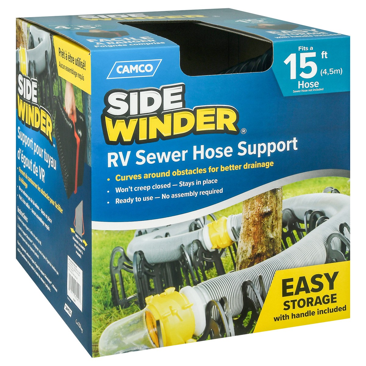 slide 8 of 9, Camco Sidewinder RV Sewer Hose Support 1 ea, 1 ct