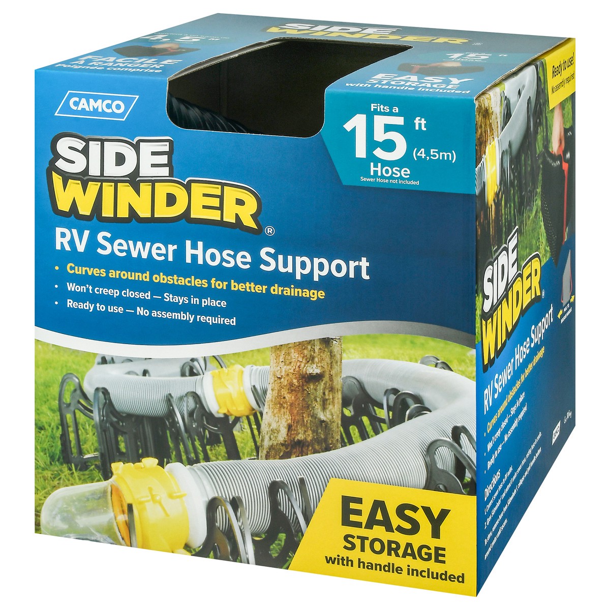 slide 4 of 9, Camco Sidewinder RV Sewer Hose Support 1 ea, 1 ct