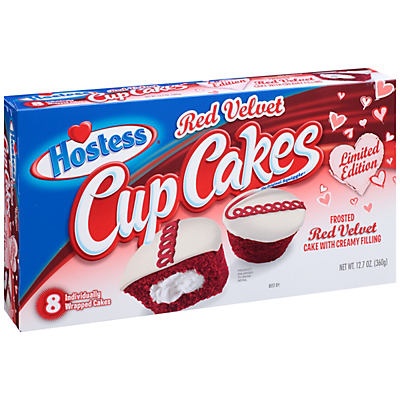 slide 1 of 1, Hostess Limited Edition Red Velvet Cup Cakes, 8 ct