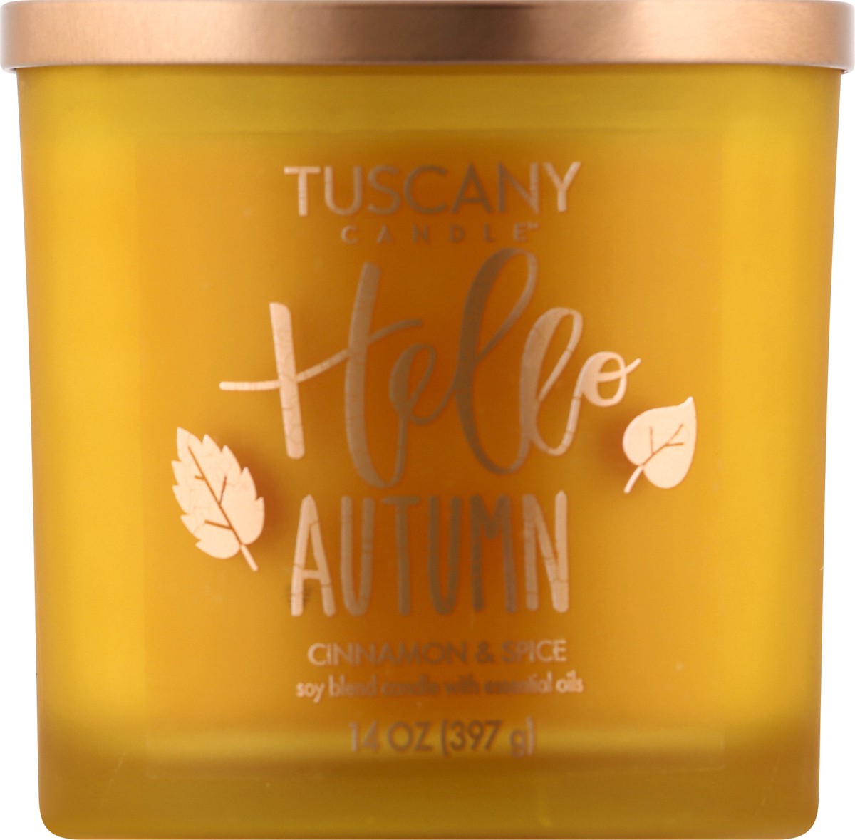 slide 5 of 8, Tuscany Candle Cinnamon Spice Jar Hello Autumn, 14 oz