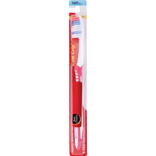 slide 1 of 1, Best Choice Gem Grip Soft Toothbrush, 1 ct