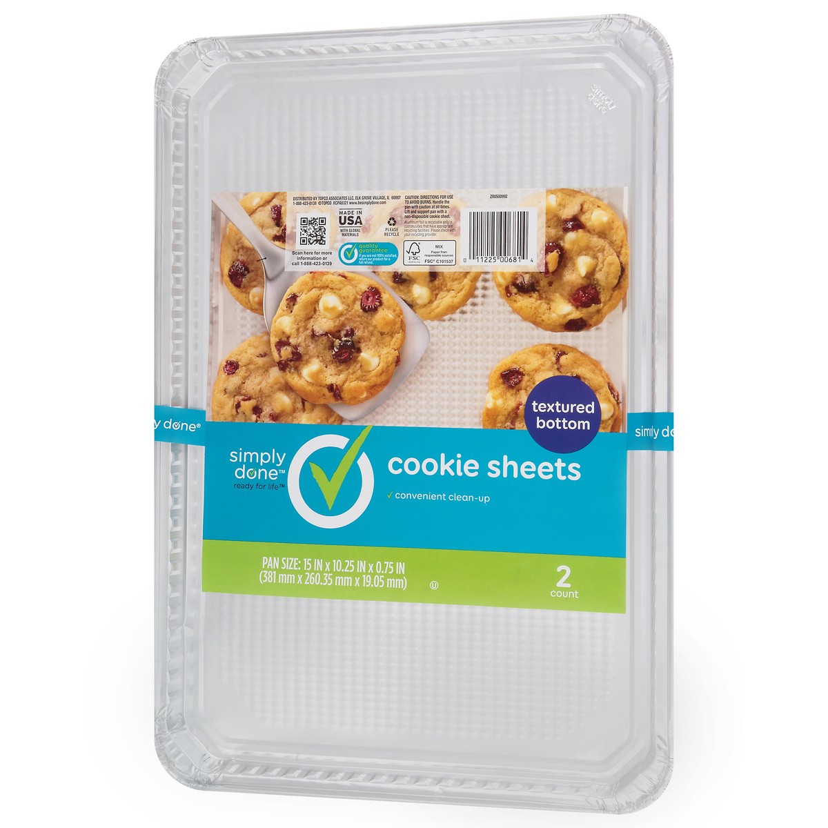 slide 3 of 9, Simply Done Cookie Sheets Standard Size 2 ea, 2 ct