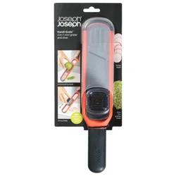 Joseph Joseph Handi-Grate 2-in-1 Grater and Slicer, Orange, Mini