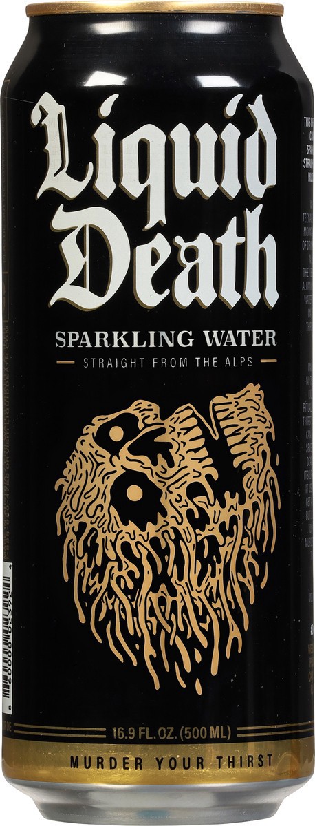 slide 5 of 9, Liquid Death Sparkling Water, 16.9 oz Can, 16.9 fl oz