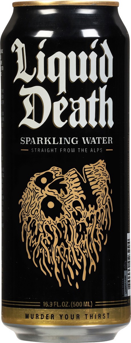 slide 6 of 9, Liquid Death Sparkling Water, 16.9 oz Can, 16.9 fl oz