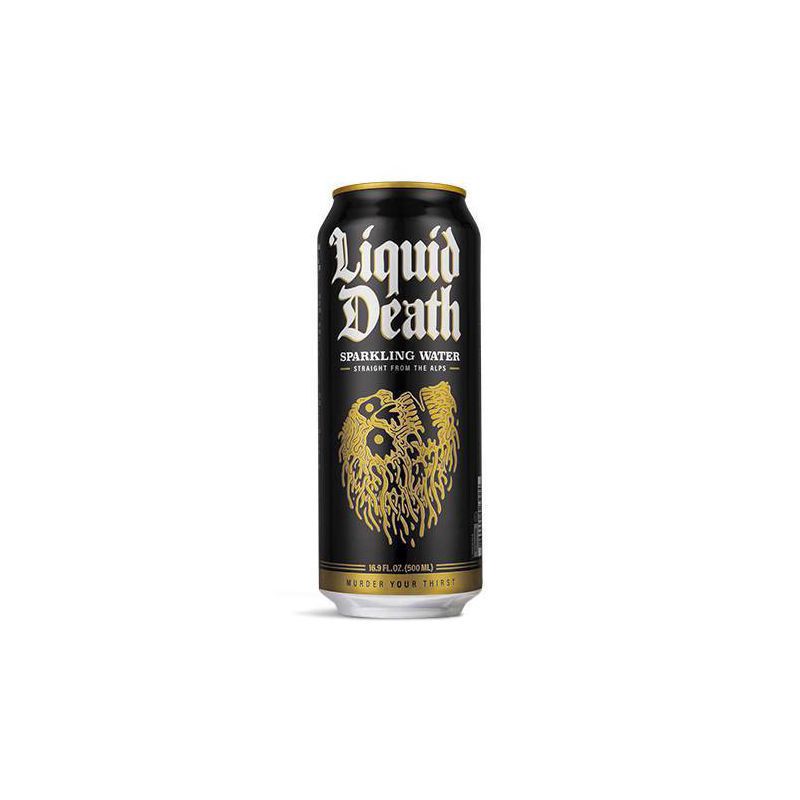 slide 1 of 9, Liquid Death Sparkling Water, 16.9 oz Can, 16.9 fl oz