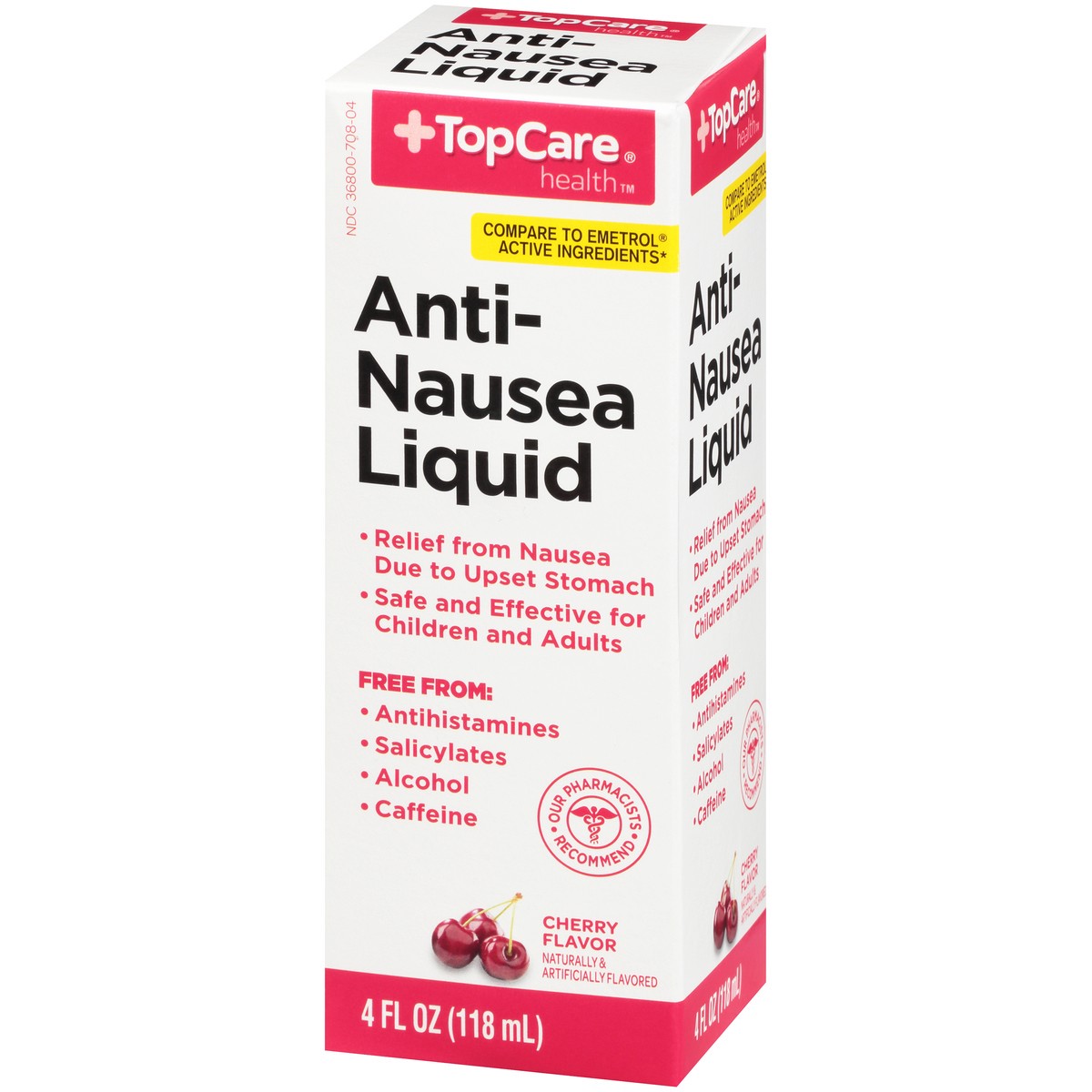 slide 3 of 9, TopCare Anti-Nausea Liquid, Cherry, 4 fl oz