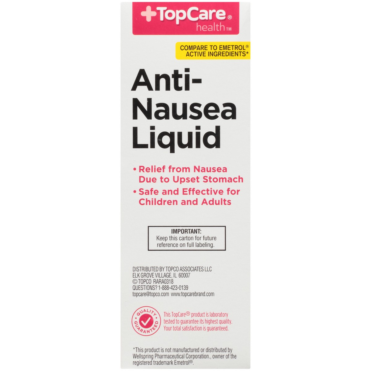 slide 5 of 9, TopCare Anti-Nausea Liquid, Cherry, 4 fl oz