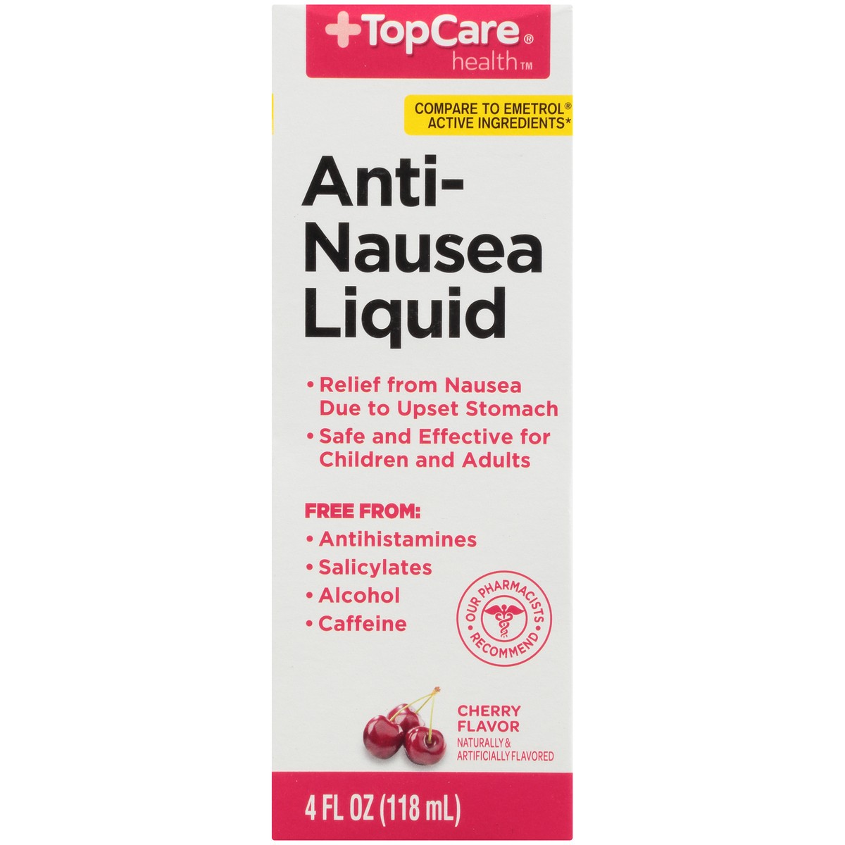 slide 8 of 9, TopCare Anti-Nausea Liquid, Cherry, 4 fl oz