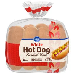 Kroger Carbmaster Classic White Hot Dog Buns