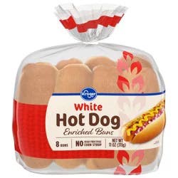 Kroger Carbmaster Classic White Hot Dog Buns