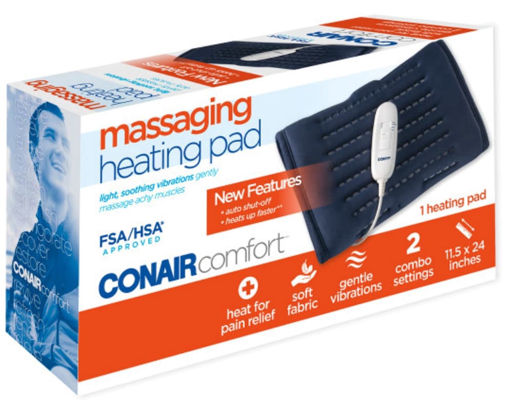 slide 2 of 3, Conair Comfort Massaging Massaging Heating Pad 1 ea, 1 ct