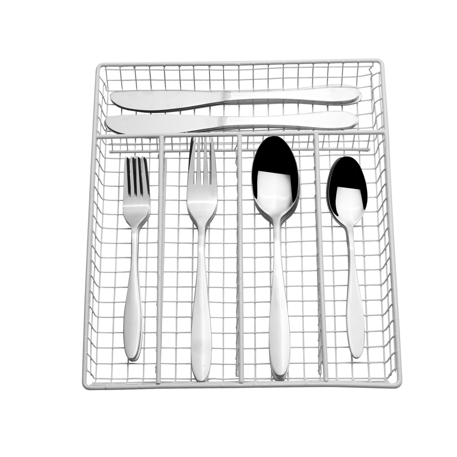 slide 1 of 2, Pfaltzgraff Jasmine Flatware Set with Caddy, 1 ct