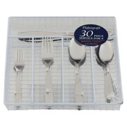 Pfaltzgraff Jasmine Flatware Set with Caddy