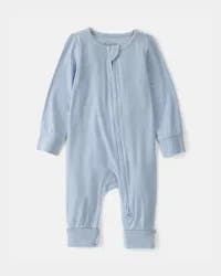 Carter's Baby Boy 2-Way Zip PurelySoft Sleep & Play Pajama - Blue