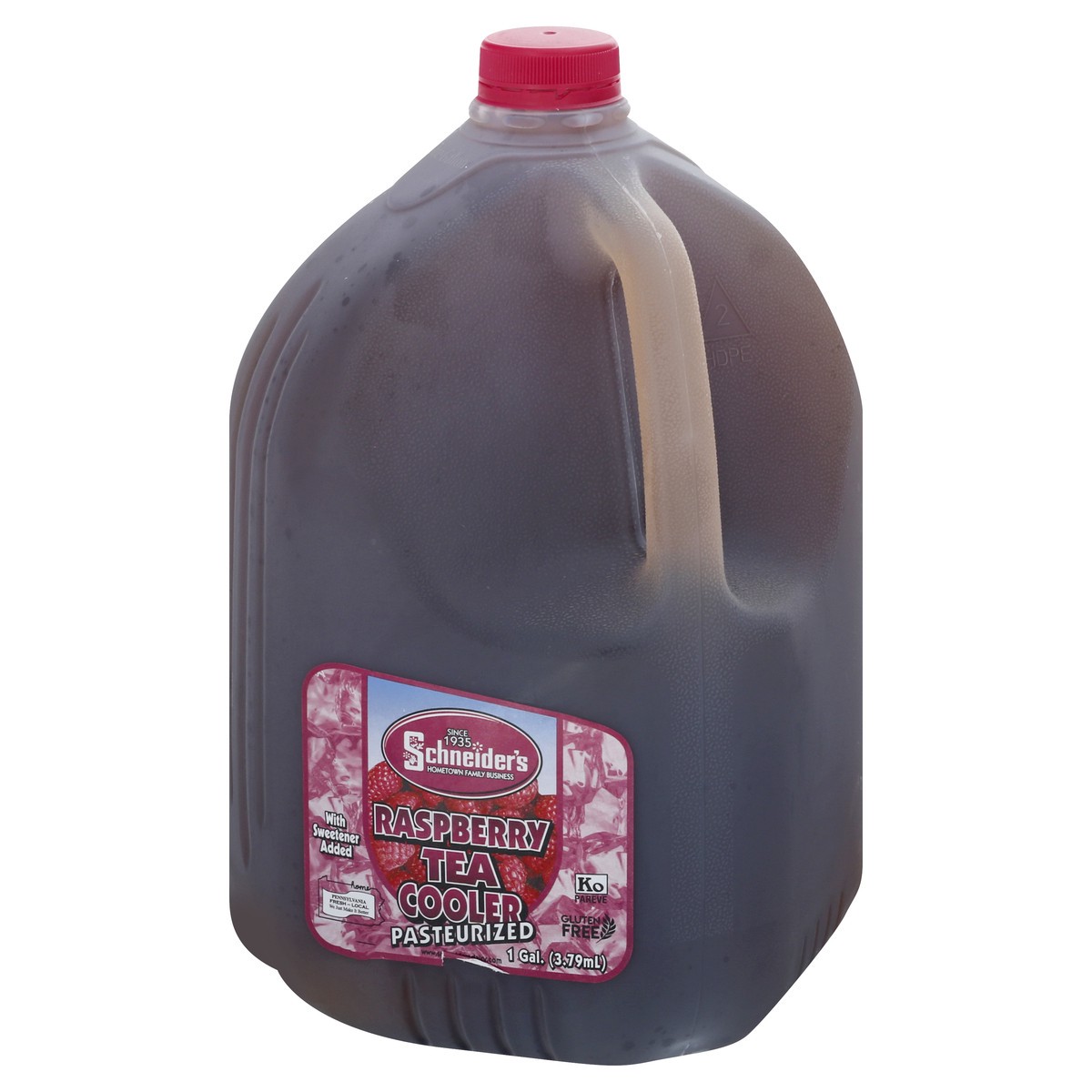 slide 4 of 13, Schneider's Tea Cooler, Raspberry, Pasteurized - 128 oz, 128 oz