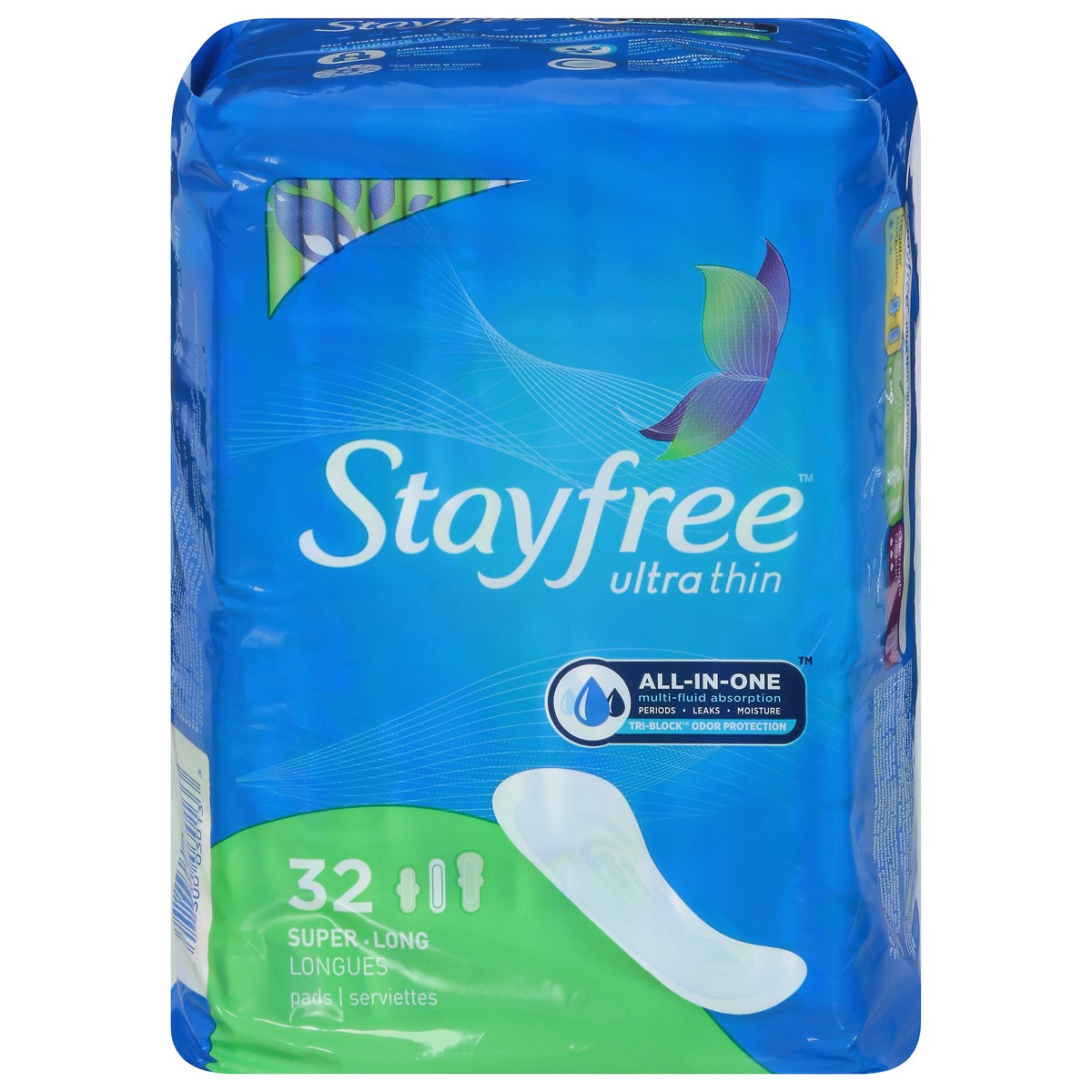 slide 1 of 4, Stayfree Ultra Thin Super All in One, 32 ct