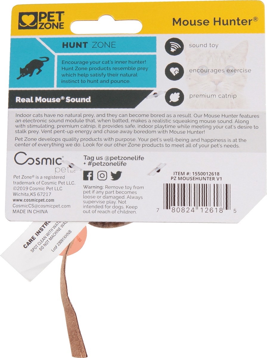 slide 10 of 12, Pet Zone Mouse Hunter Cat Toy, 1 ct