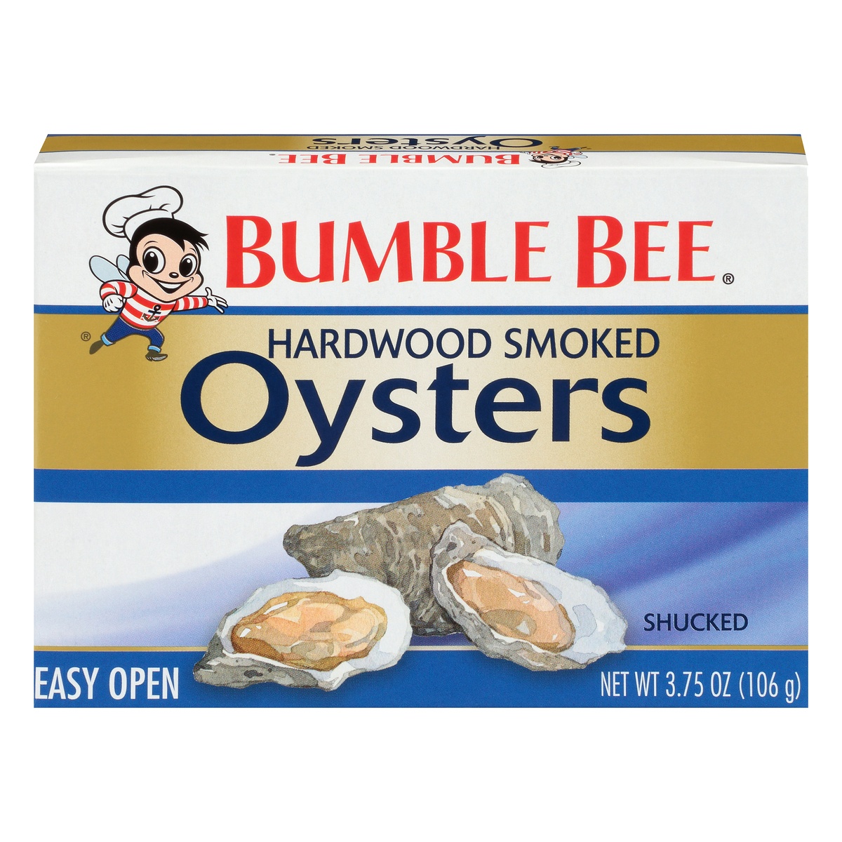 slide 1 of 10, Bumble Bee Fancy Smoked Oysters, 3.75 oz