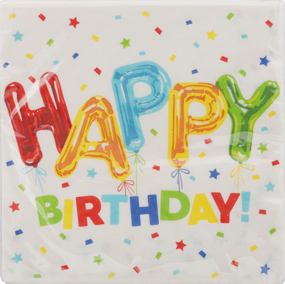slide 1 of 12, Unique Happy Balloon Birthday 2 Ply Napkins 16 Count, 16 ct
