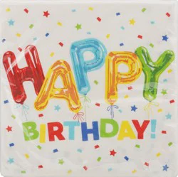Unique Happy Balloon Birthday 2 Ply Napkins 16 Count