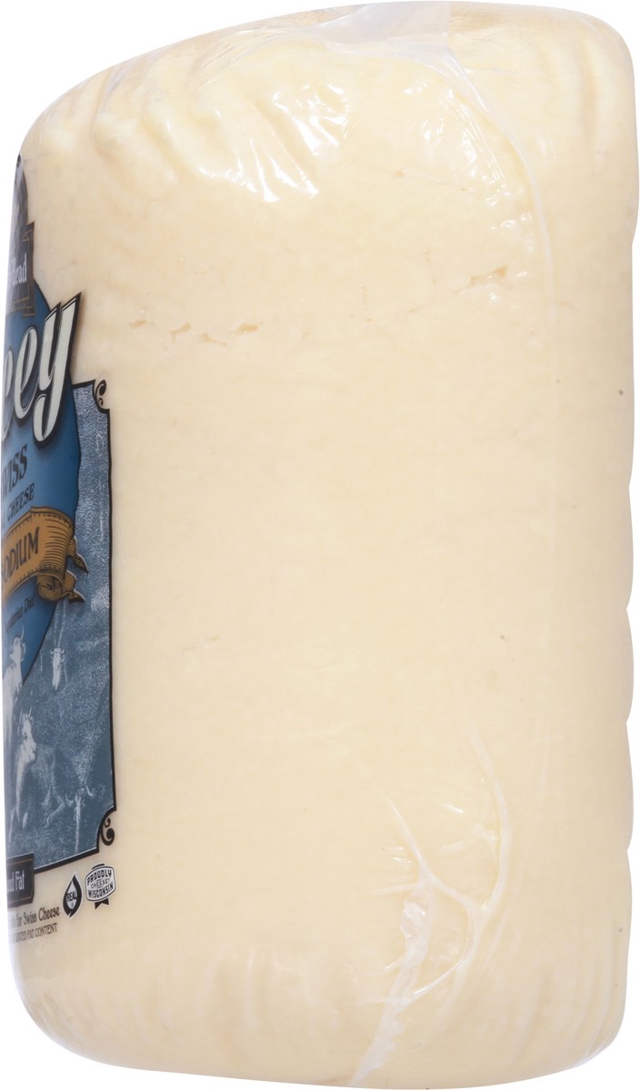 slide 4 of 9, Boar's Head Lacey Low Sodium Swiss Cheese 1 ea, per lb