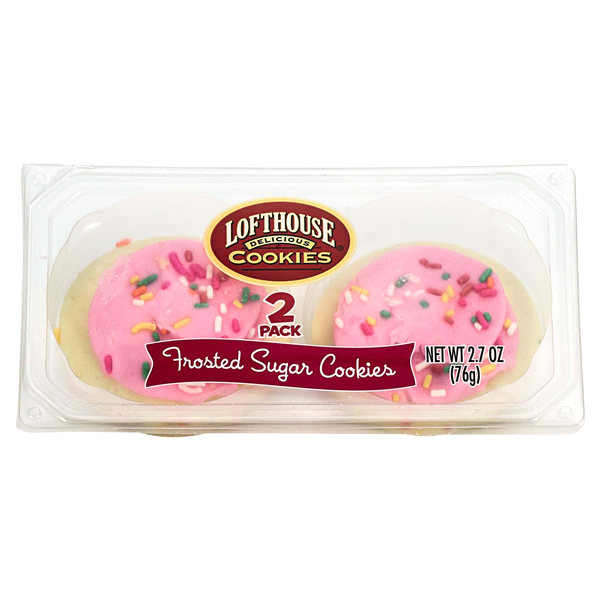 slide 1 of 1, Lofthouse Frosted Sugar Cookie, Pink, 2.7 oz