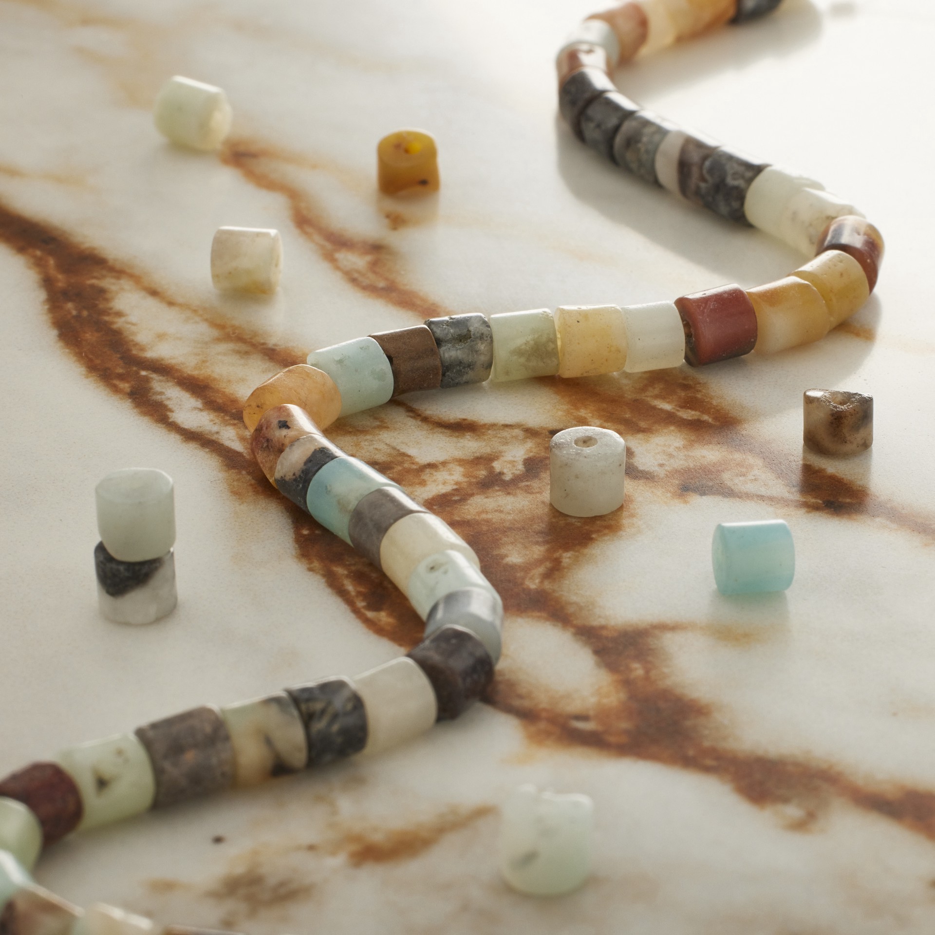 slide 3 of 3, Amazonite Tube Beads, 4mm By Bead Landing, 4 mm