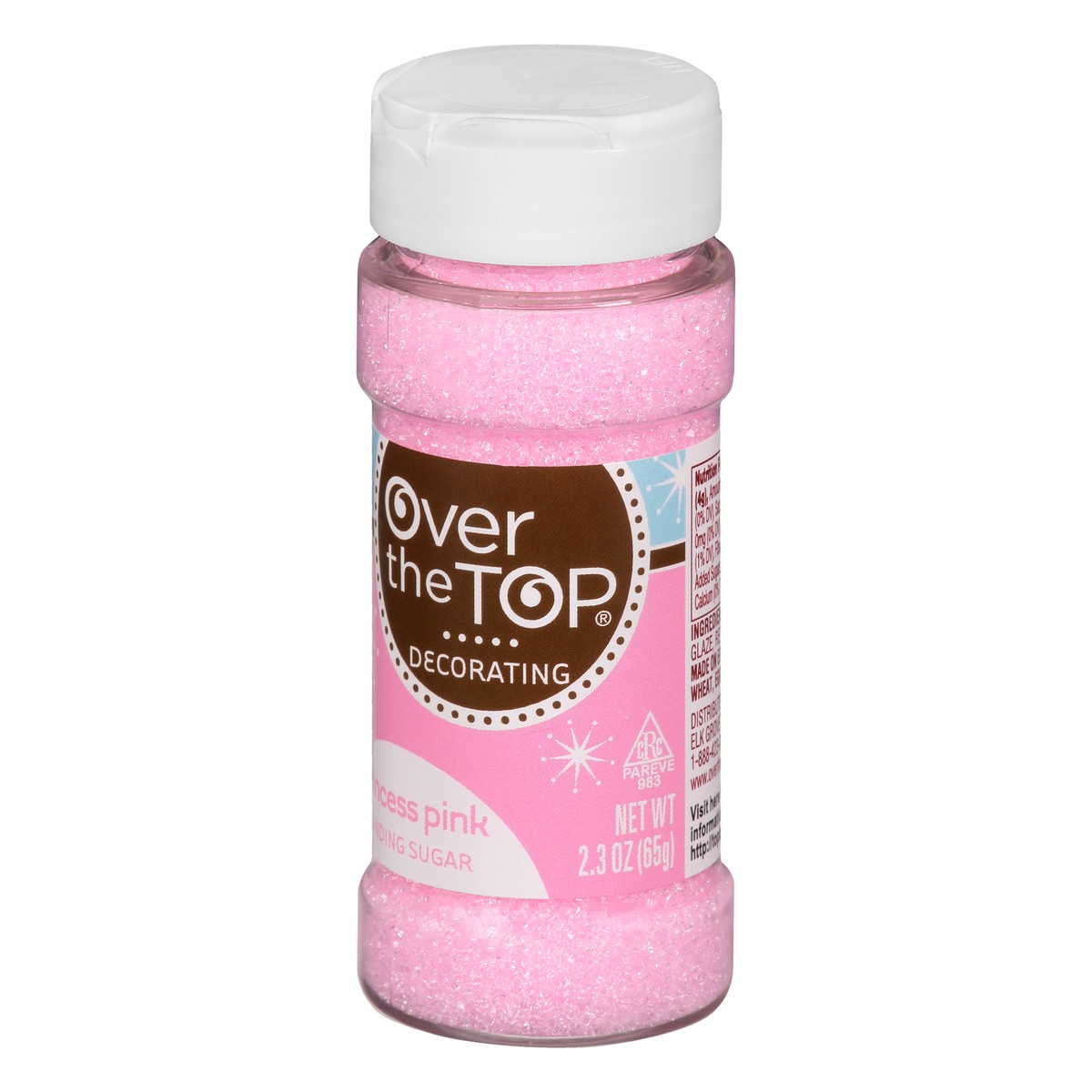 slide 14 of 14, Over The Top Decorating Princess Pink Sanding Sugar - 2.3 oz, 2.3 oz