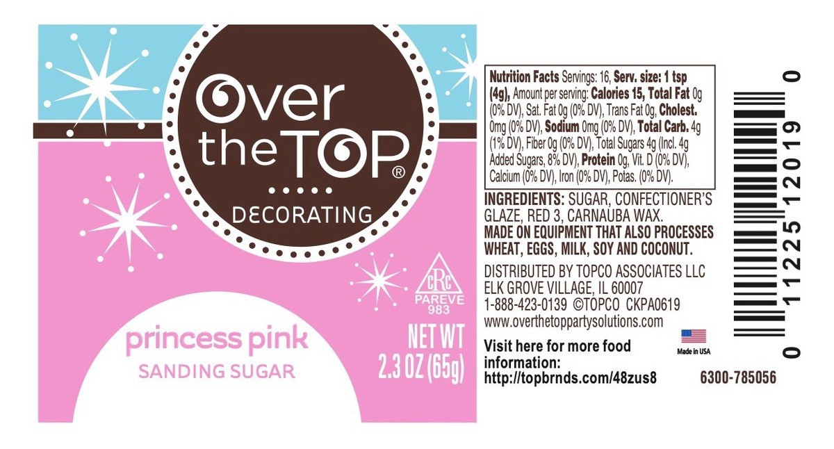 slide 2 of 14, Over The Top Decorating Princess Pink Sanding Sugar - 2.3 oz, 2.3 oz