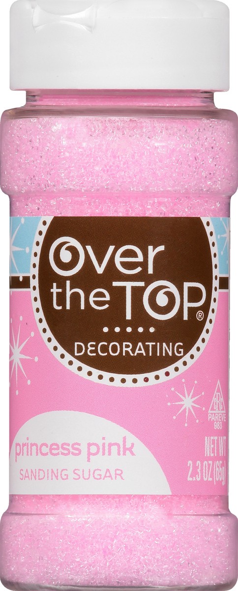 slide 1 of 14, Over The Top Decorating Princess Pink Sanding Sugar - 2.3 oz, 2.3 oz