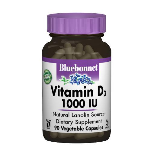 slide 1 of 1, Bluebonnet Nutrition Vitamin D3 1000 IU, 90 ct