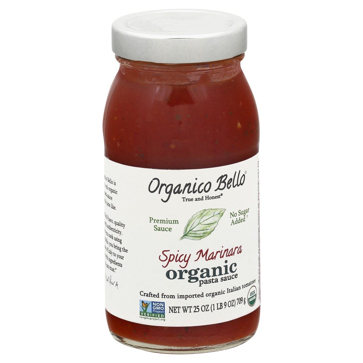 slide 7 of 9, Organico Bello Premium Organic Spicy Marinara Pasta Sauce 25 oz, 25 oz