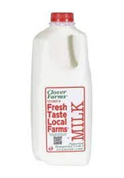 Clover Farms Whole Milk Half Gallon