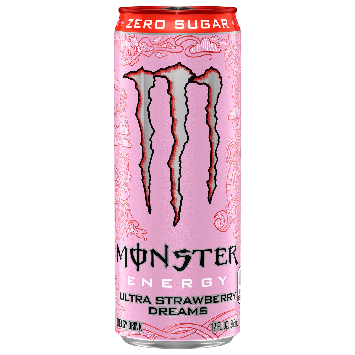 slide 1 of 6, Monster Ultra Strawberry Dreams Energy Drink 12 fl oz, 12 oz