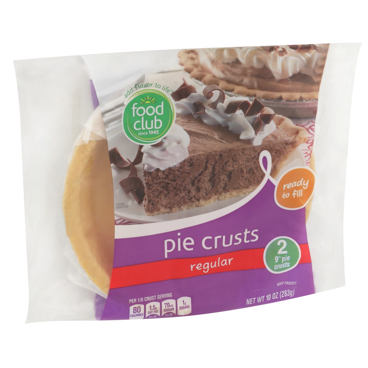 slide 9 of 9, Food Club Pie Crusts, 2 ct; 10 oz