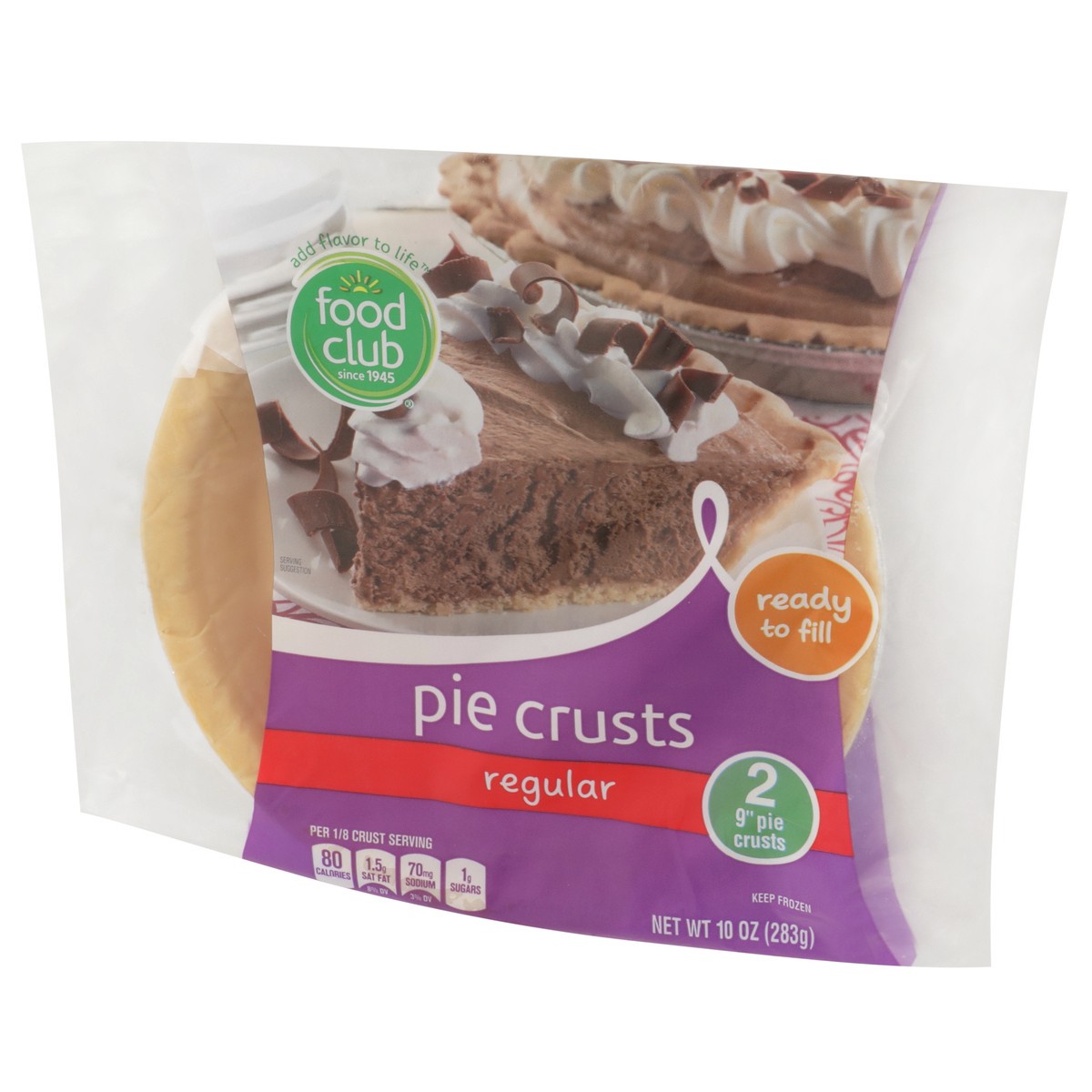 slide 6 of 9, Food Club Pie Crusts, 2 ct; 10 oz