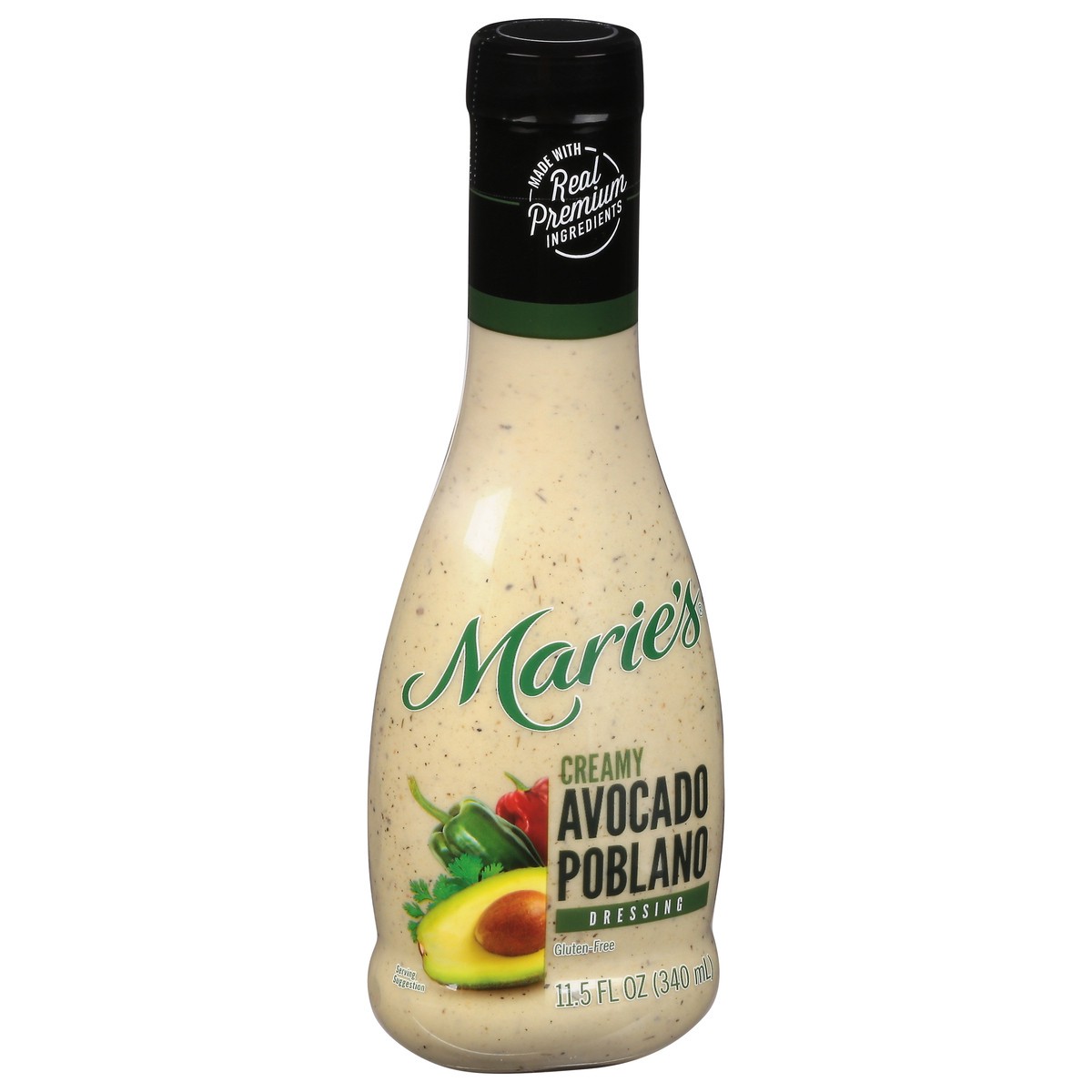 slide 2 of 9, Marie's Creamy Avocado Poblano Dressing, 11.5 fl oz