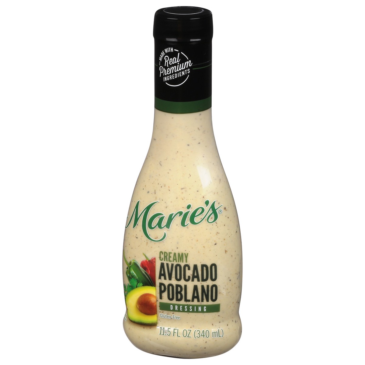 slide 3 of 9, Marie's Creamy Avocado Poblano Dressing, 11.5 fl oz